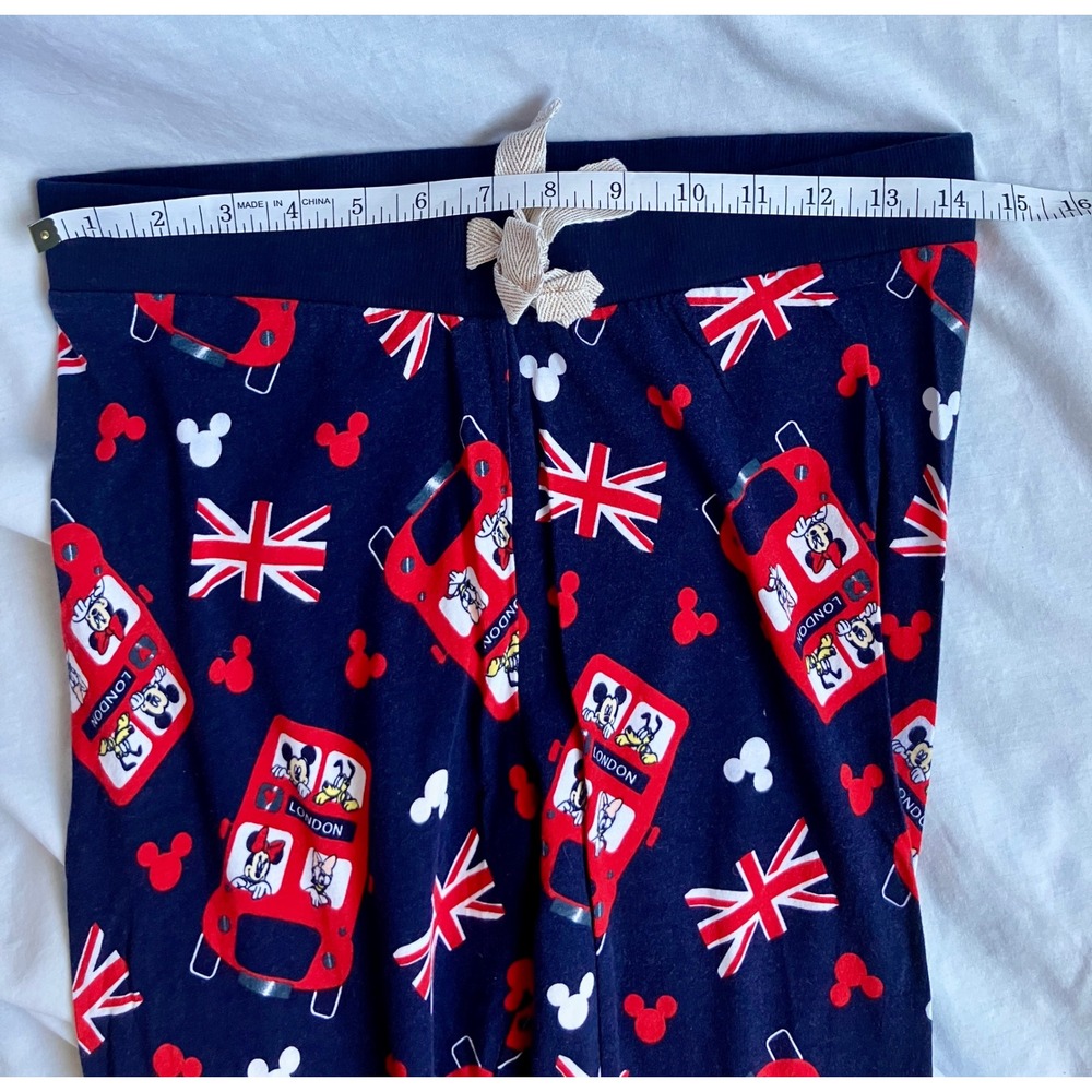 Disney Mickey Mouse London Bus Pajama Set Women's Size M Top and Bottom NWOT - Picture 7 of 10
